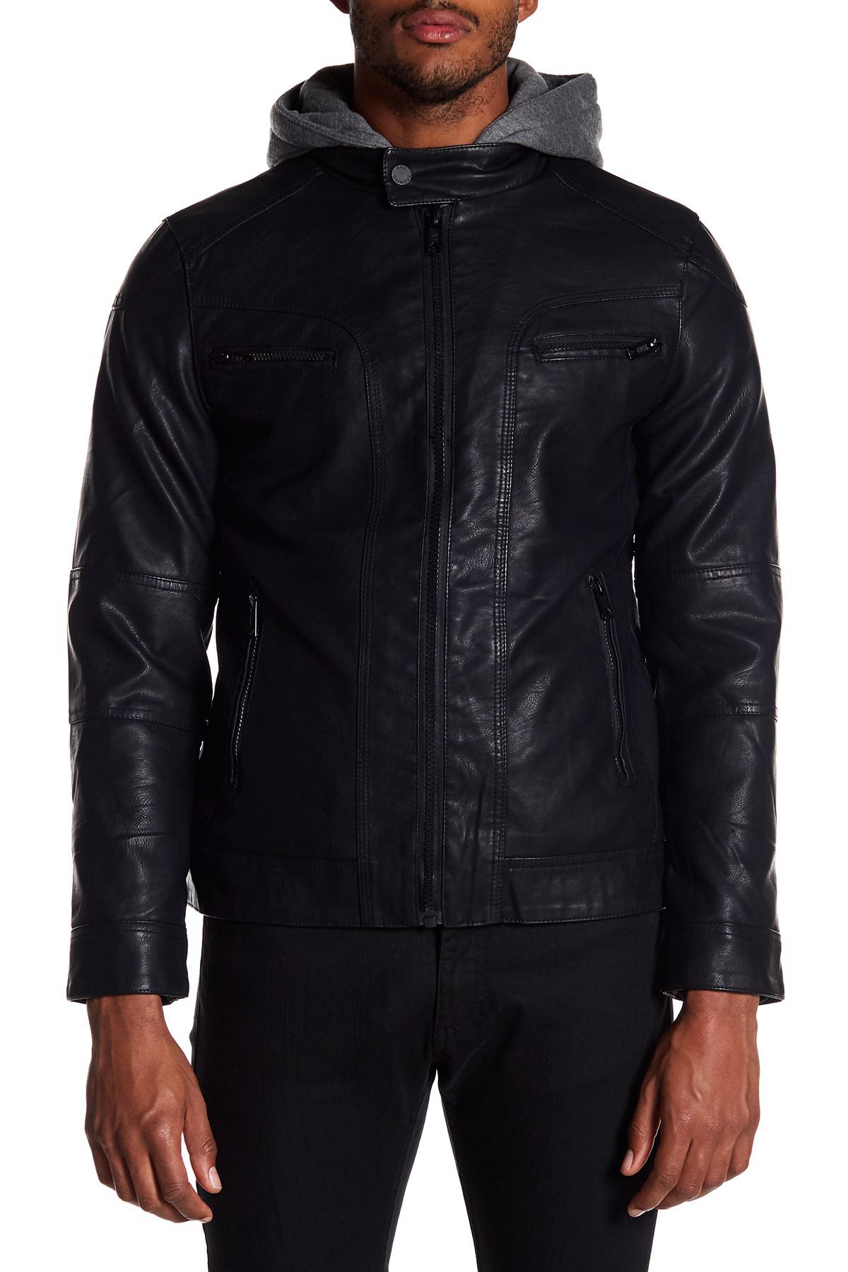 indigo star leather jacket