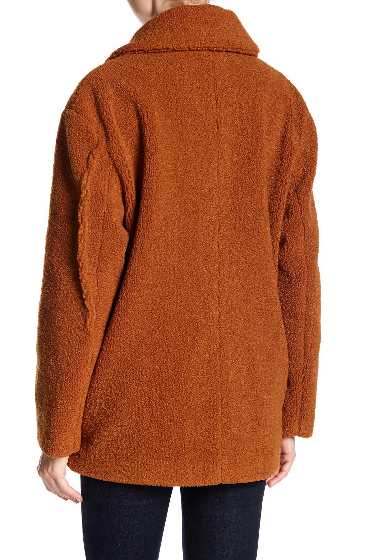 French connection short teddy faux fur jacket Clearance