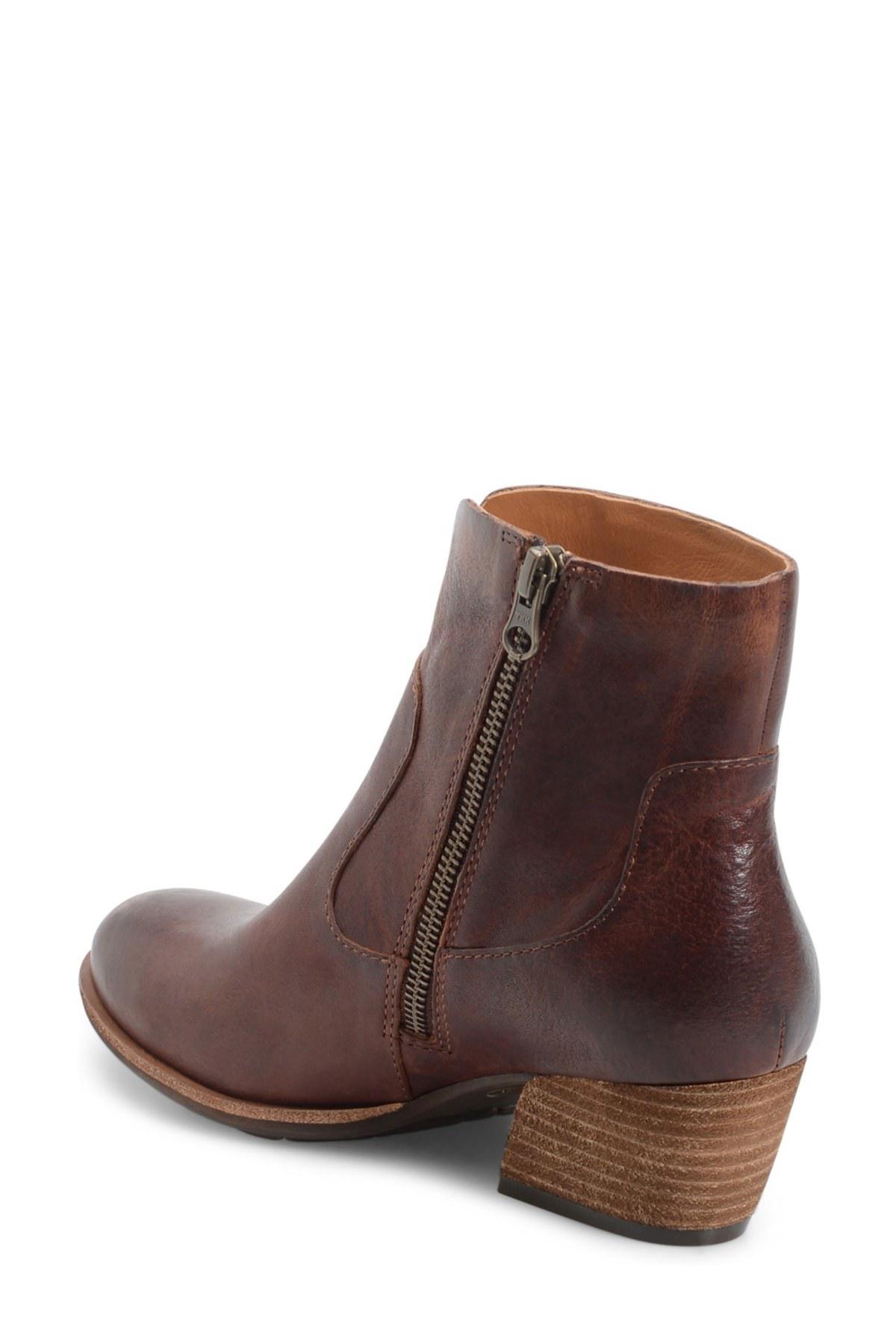 Kork-Ease Sherrill Leather Ankle Boots in Cognac Leather (Brown) - Lyst