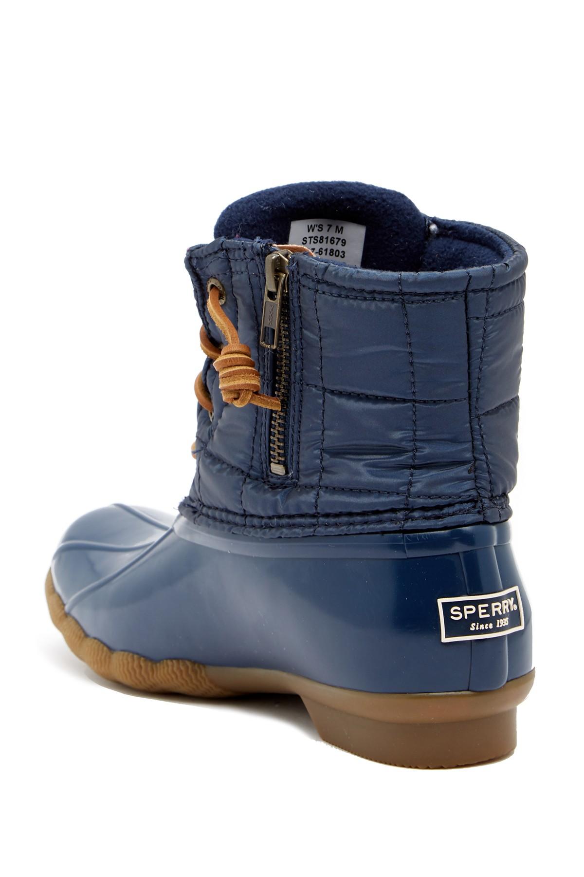 quilted waterproof boots