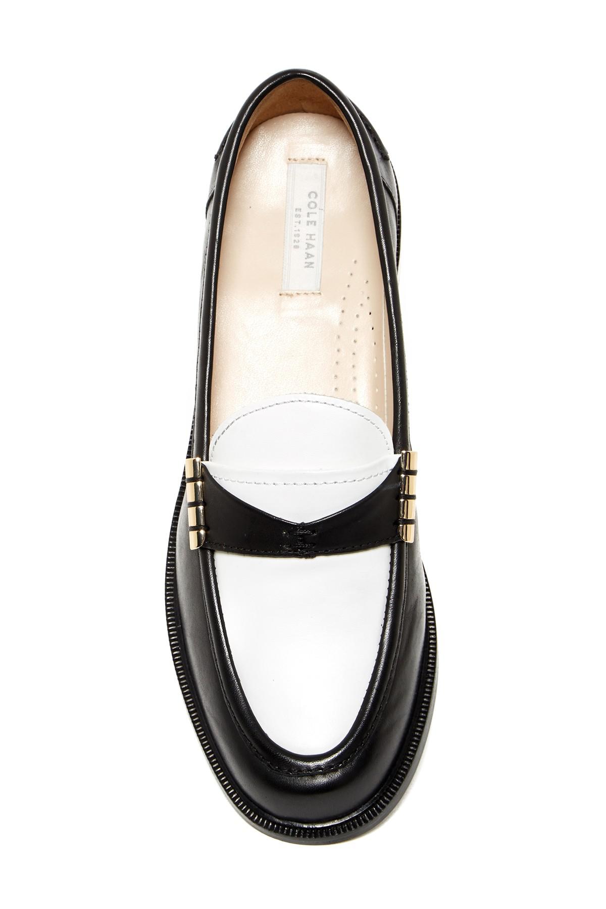 cole haan two tone oxfords