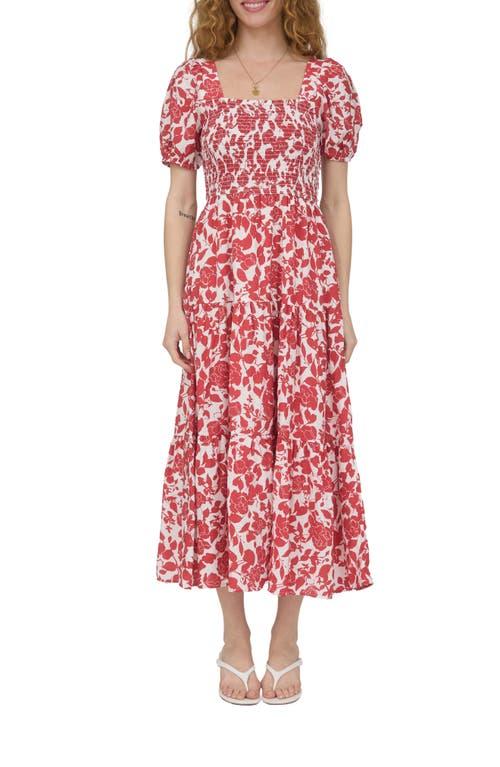 august sky smocked midi dress August Sky Women's Smocked Solid Tiered Midi Dress : Target