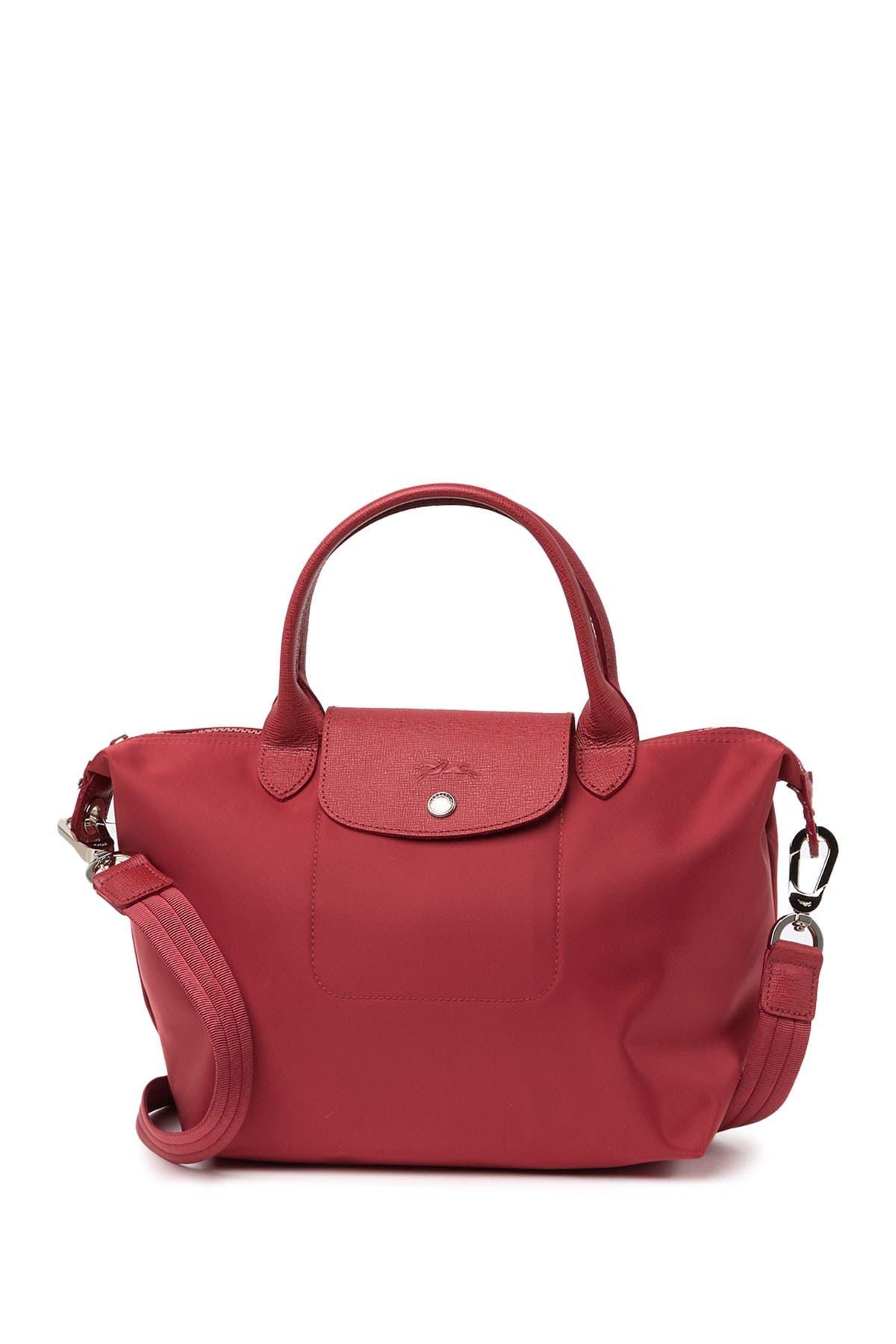 Longchamp Le Pliage Neo Nylon Satchel In Red At Nordstrom Rack | Lyst