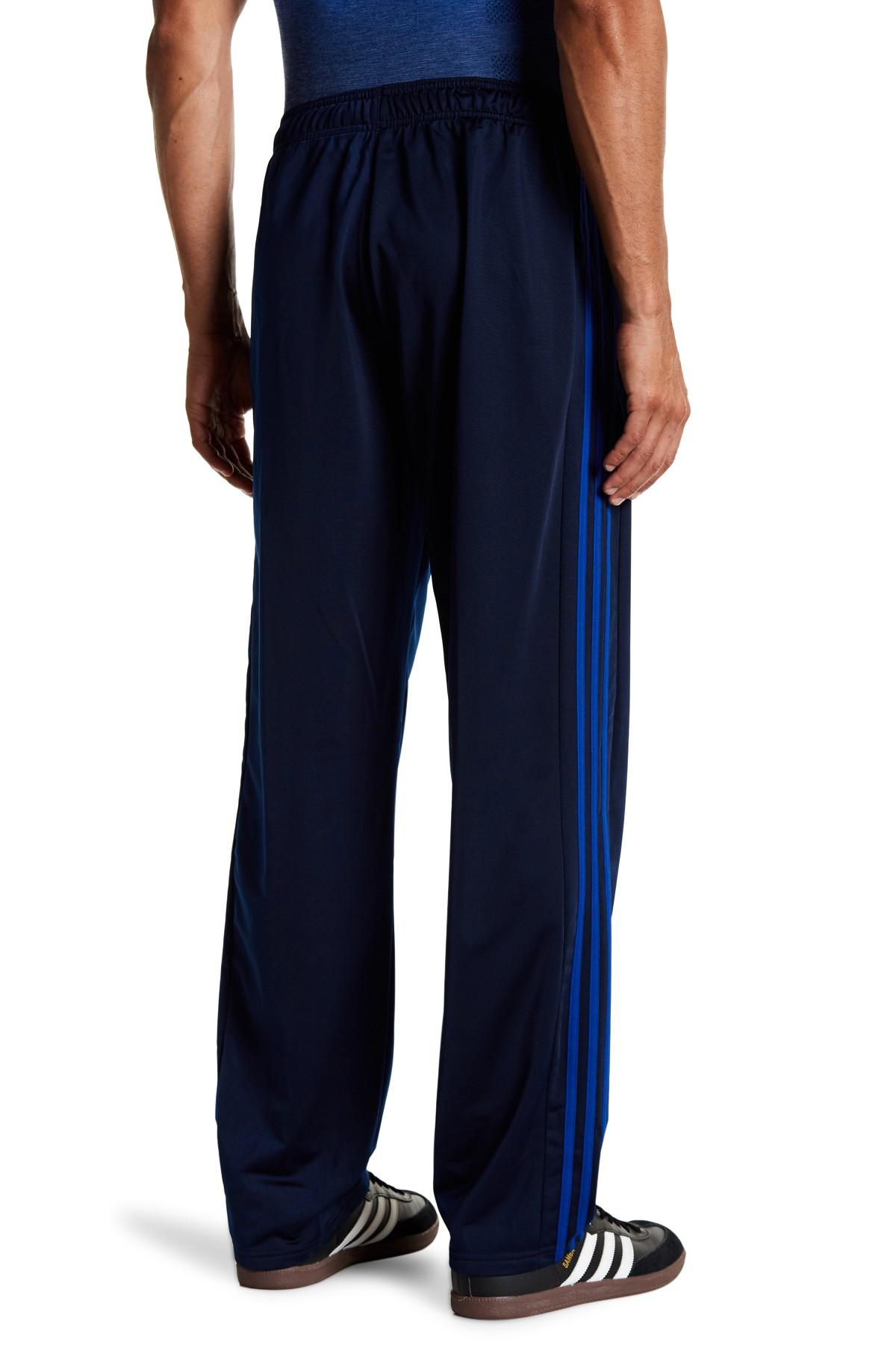 adidas Synthetic 3-stripe Track Pants in Blue for Men - Lyst
