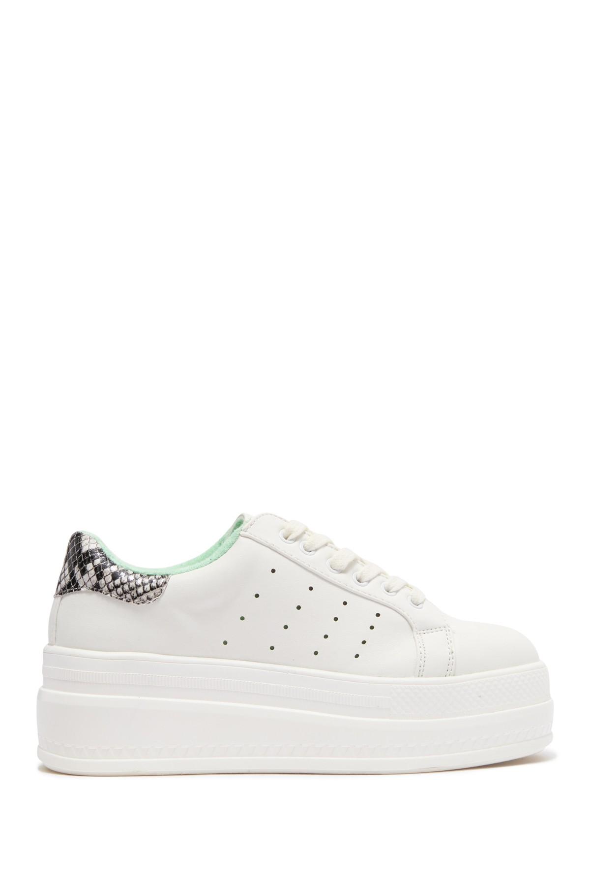 Madden Girl Synthetic Cheers Platform Sneaker in White - Lyst
