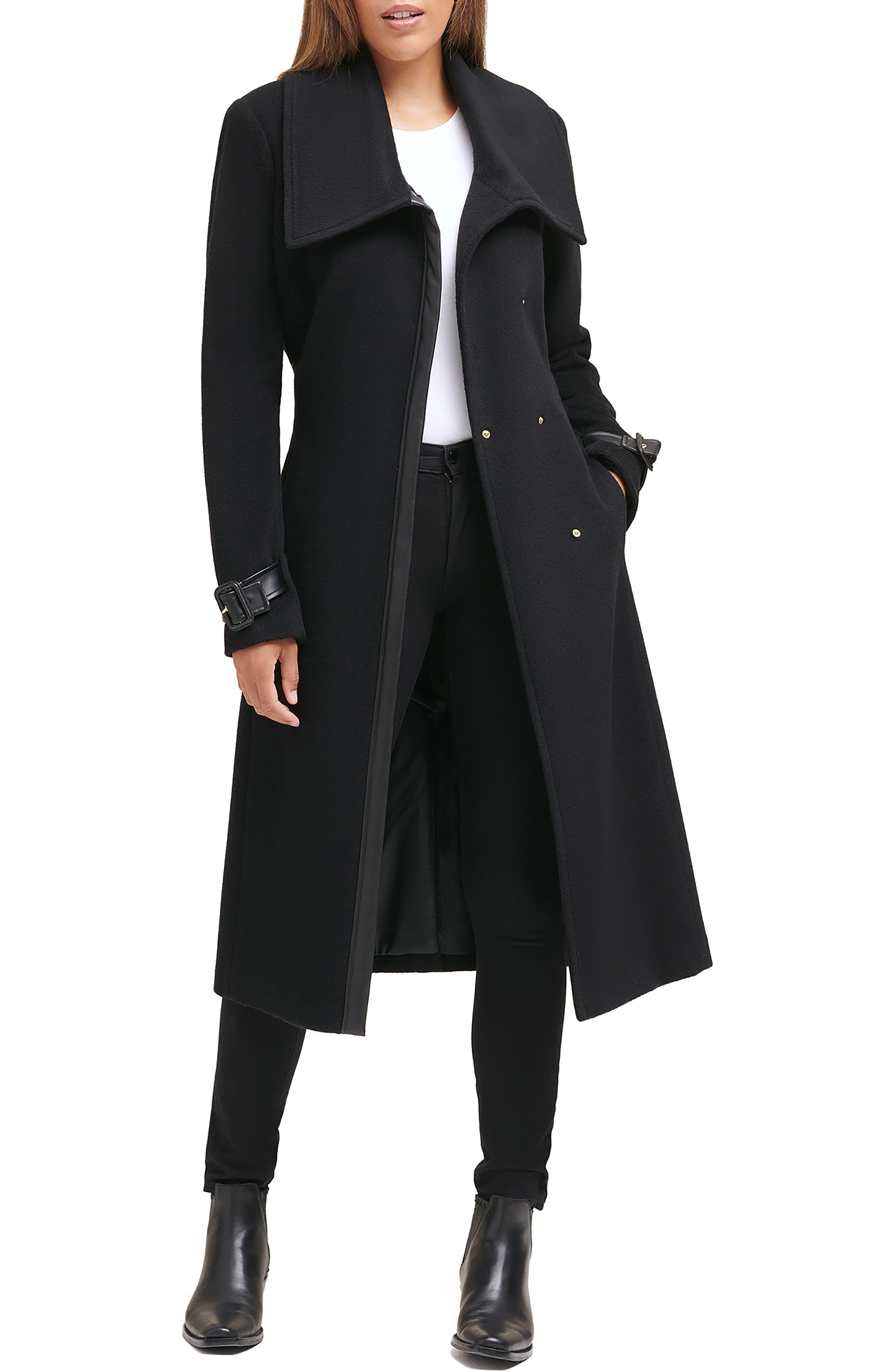 Cole haan cheap black wool coat