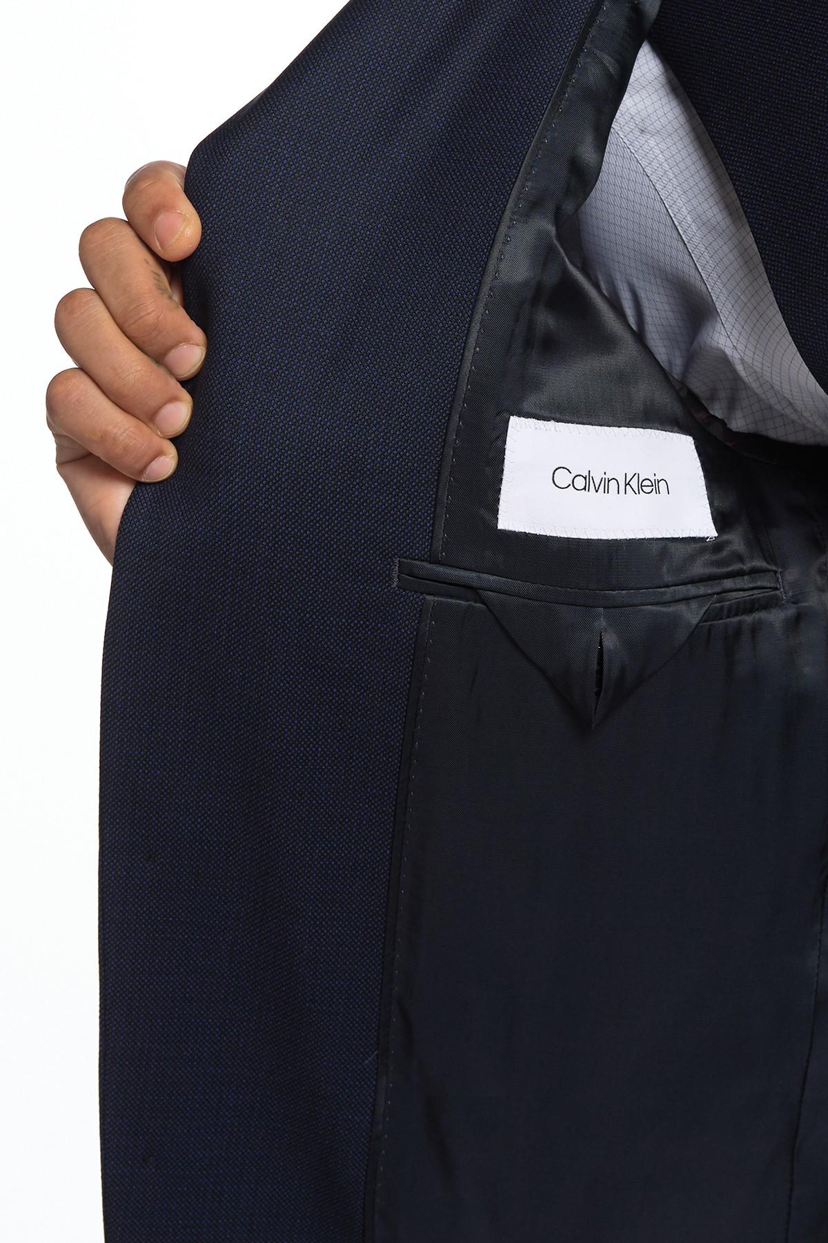 Calvin Klein Malbin Notch Collar Slim Fit Suit Separate Jacket in Blue for  Men | Lyst