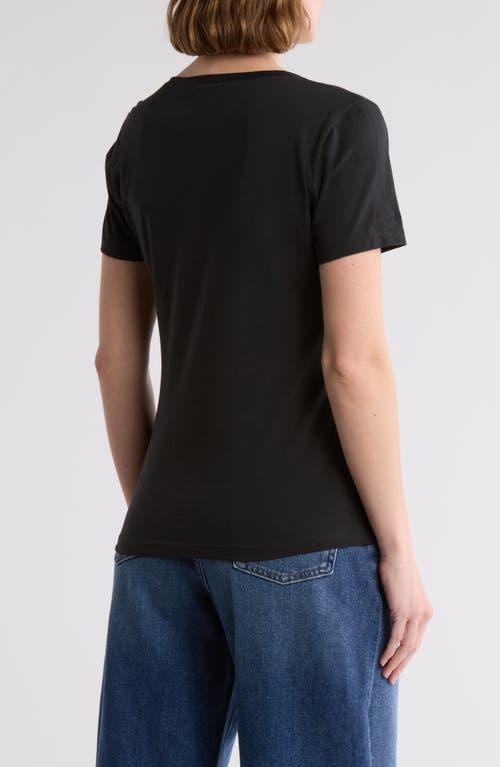 売れ筋商品|||7フォーオールマンカインド Tシャツ トップス レディース Women's Rhinestone Logo Cotton T-Shirt Cotton Black 7 For All Mankind T-shirts for Women | Online Sale up to 80
