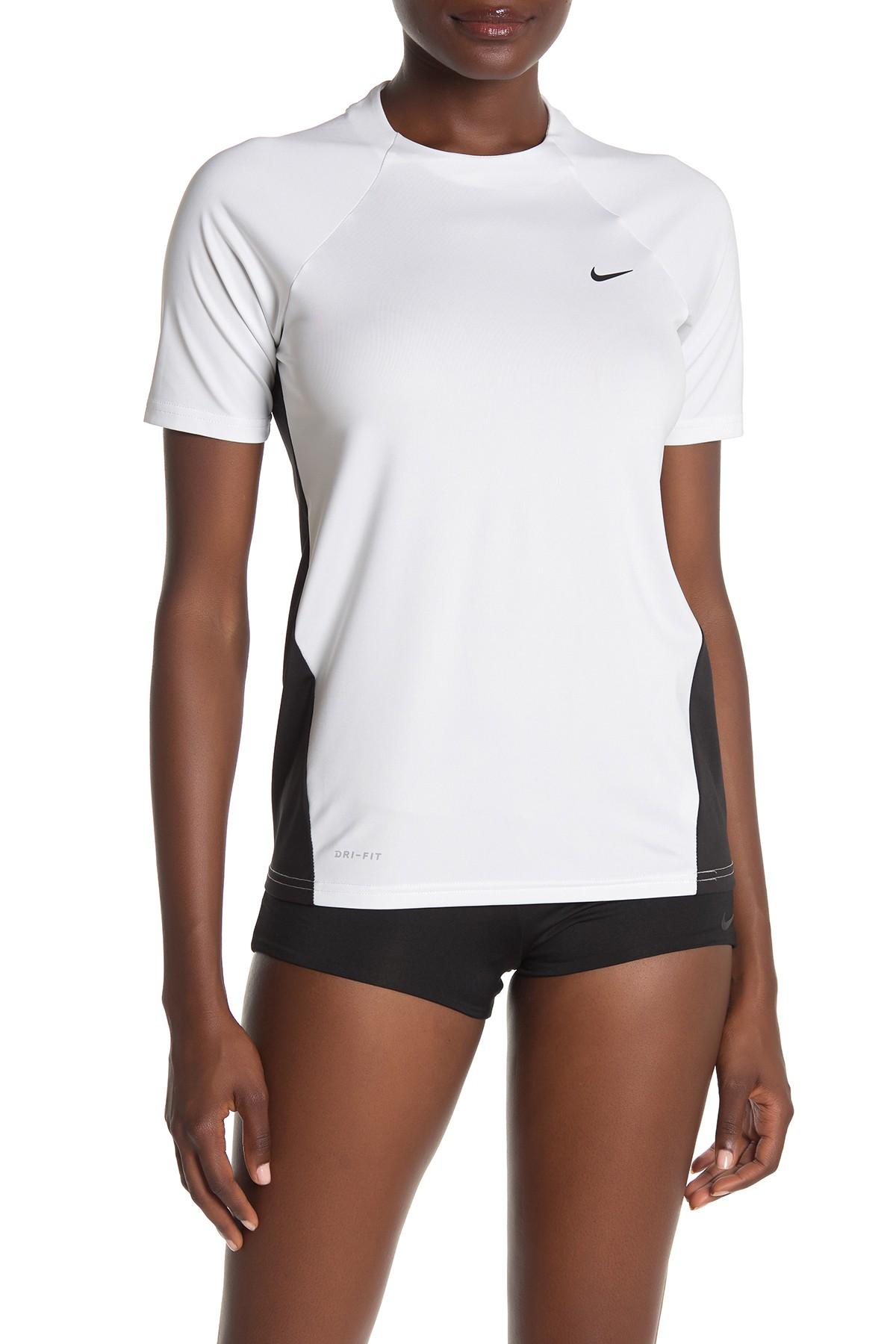 Nike Short Sleeve Drifit Tshirt in White Lyst