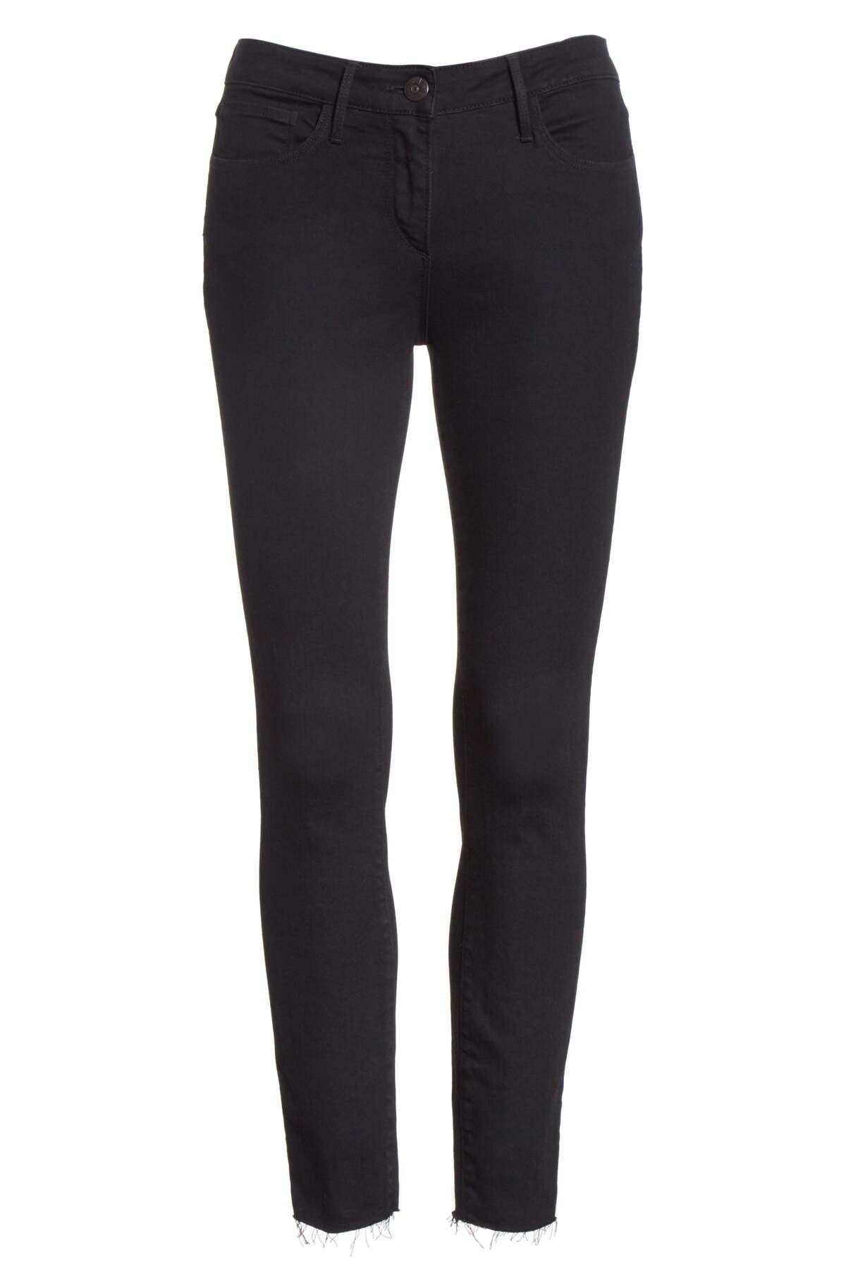 black tear jeans