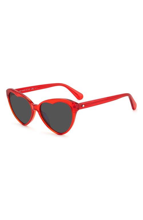 Kate Spade Velma 57Mm Gradient Cat Eye Sunglasses in Red | Lyst display picture 3