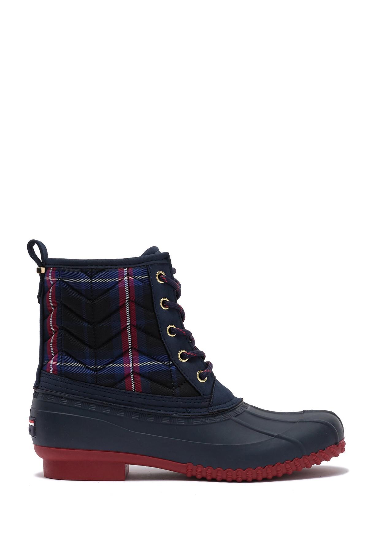 tommy hilfiger rivas quilted duck boot
