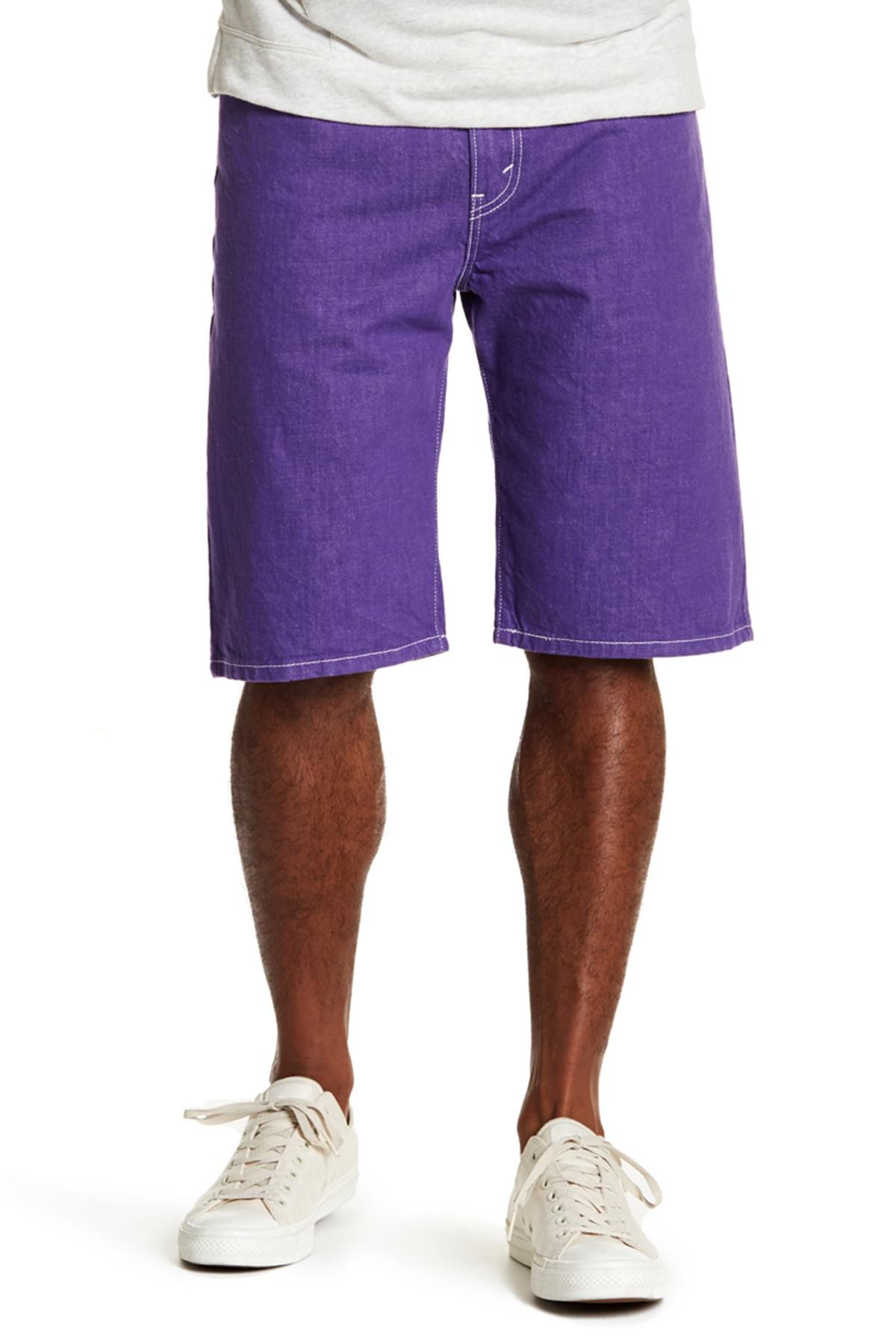 Levi's 5-pocket Denim Shorts Purple for Men | Lyst