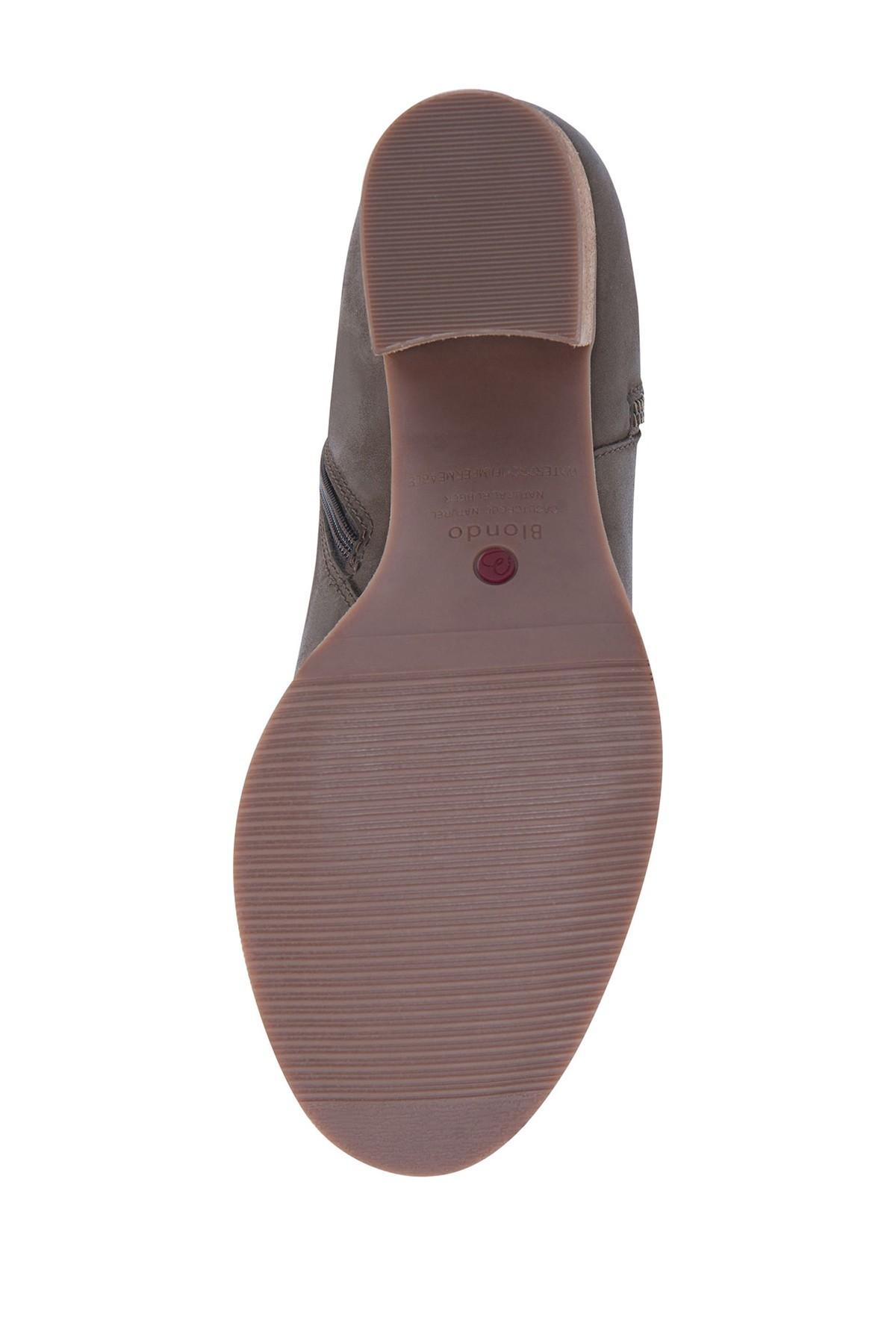 blondo nova waterproof leather zipper bootie