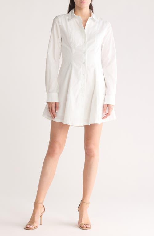Steve Madden Cotton Fit Flare Shirtdress in White Lyst