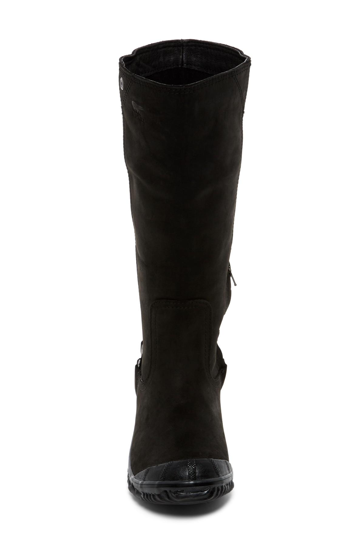 waterproof tall black boots