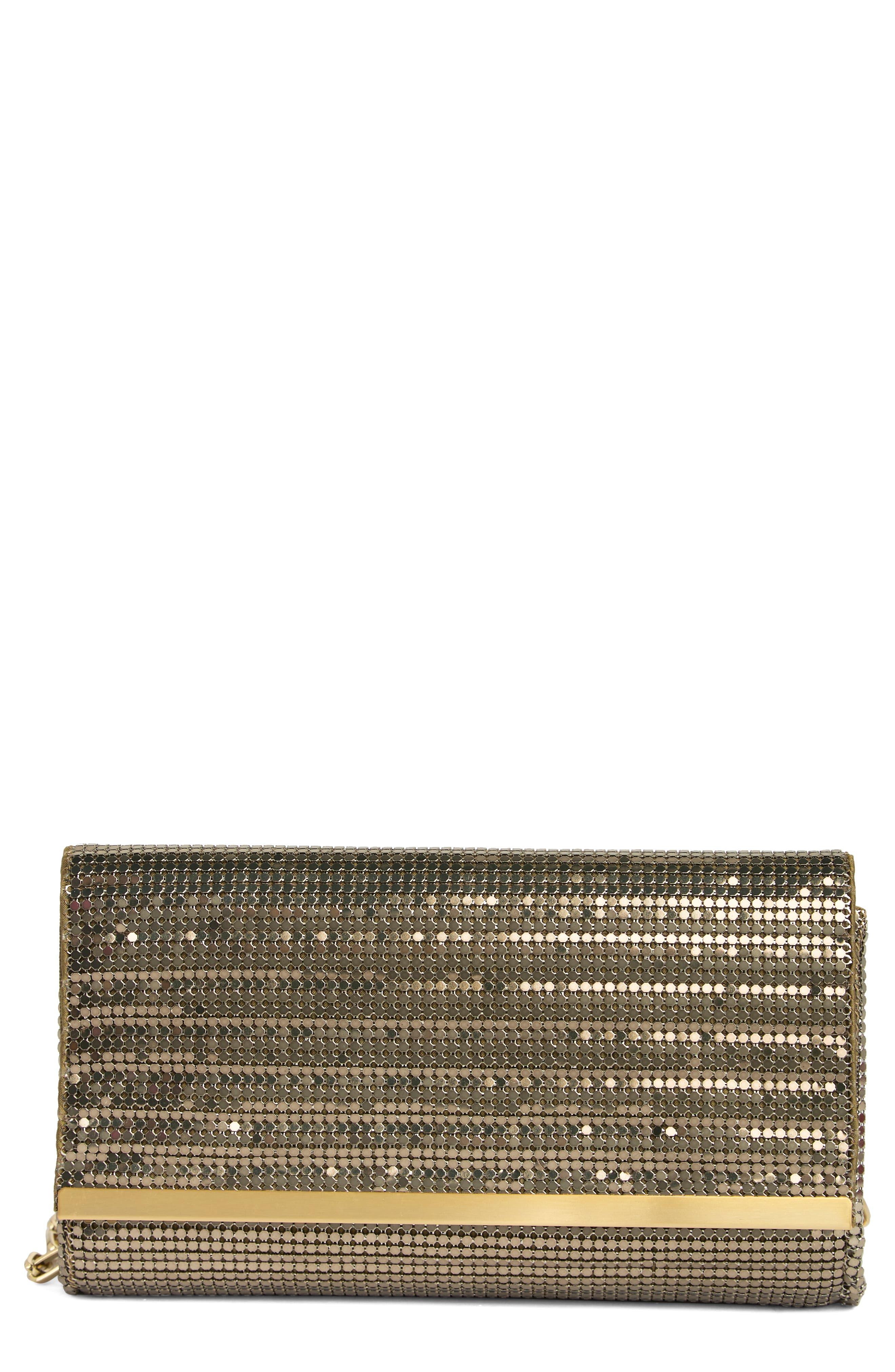 Nordstrom shop gold clutch