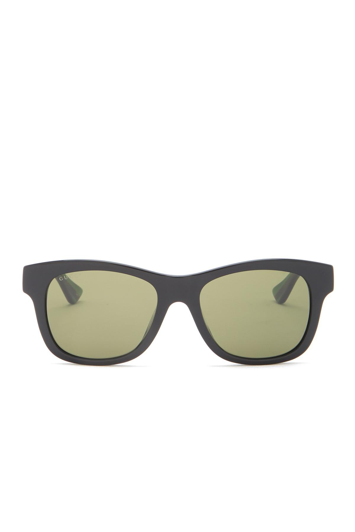 gucci 53mm rectangle sunglasses