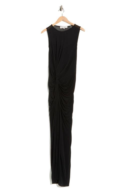 going out maxi dresses Marcella Ruffle Slit Satin Dress merlot / M