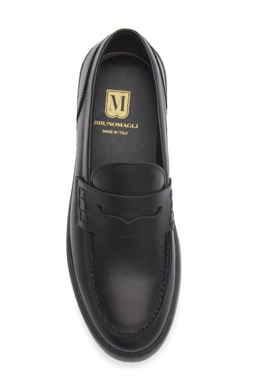 Bruno Magli Magnifico Men\'s Loafers Slip On Casual Shoes Black Leather US 8.5 Bruno Magli Magnifico Slip-On Loafer (Men) | Nordstromrack main image 4
