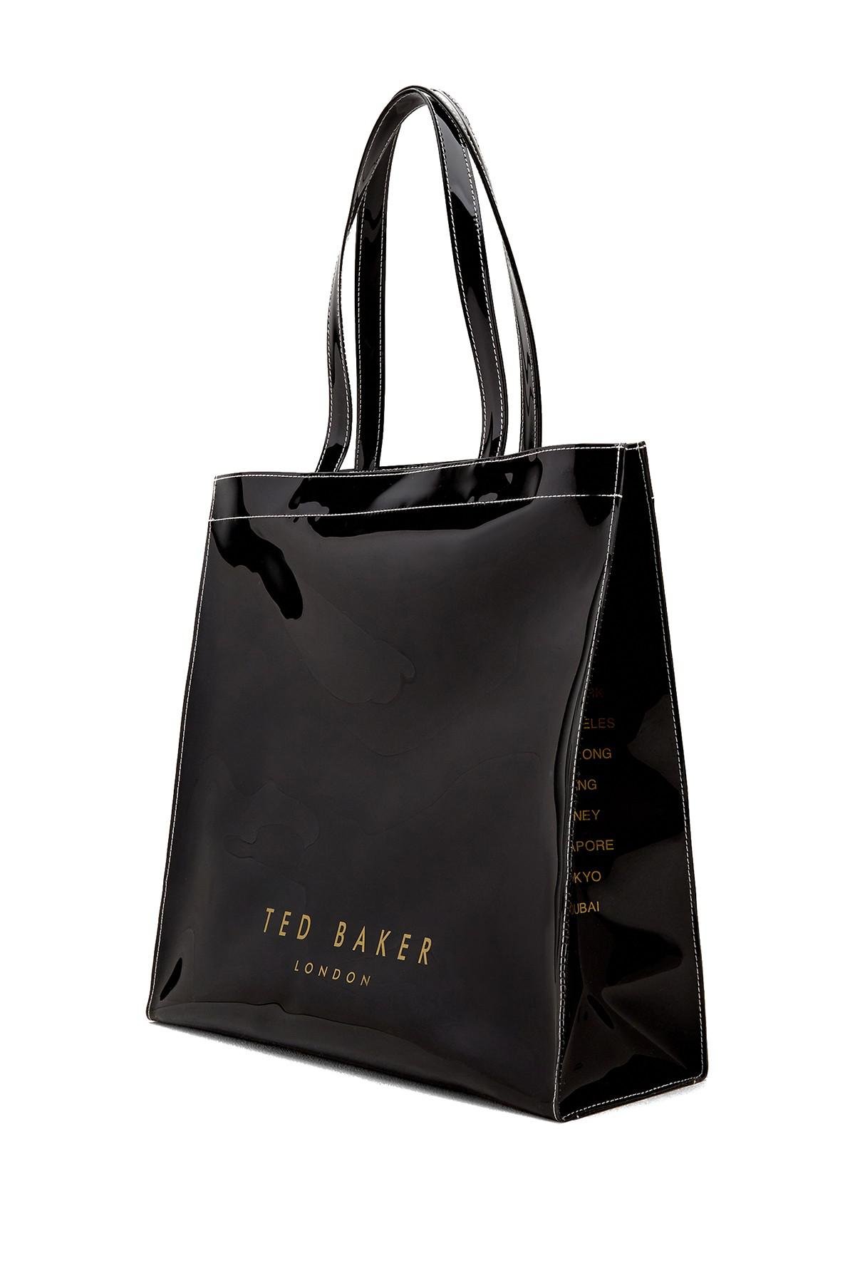 Ted Baker Alacon Bow Large Icon Bag in Black | Lyst