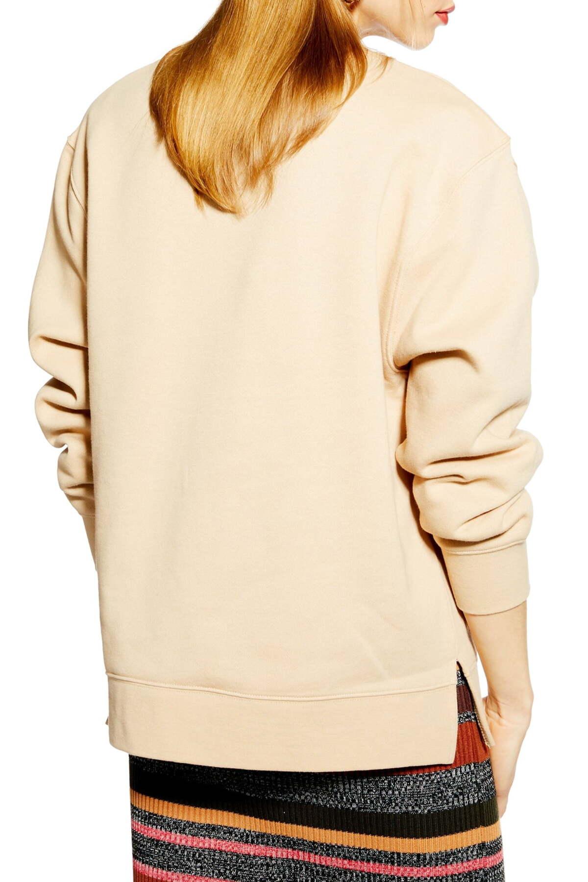 Topshop split hem sweatshirt Clearance