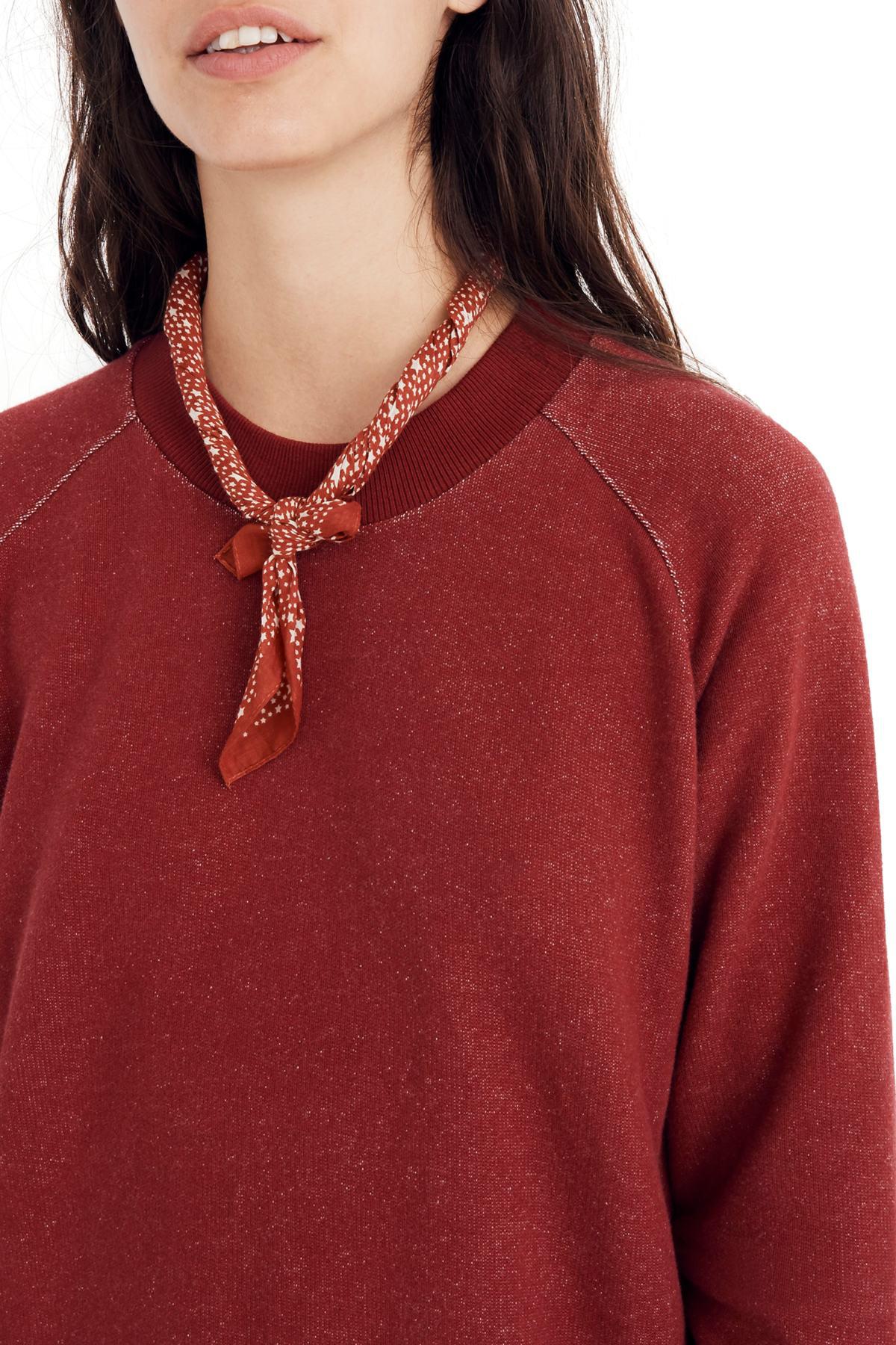 madewell bubble sleeve sweatshirt dress