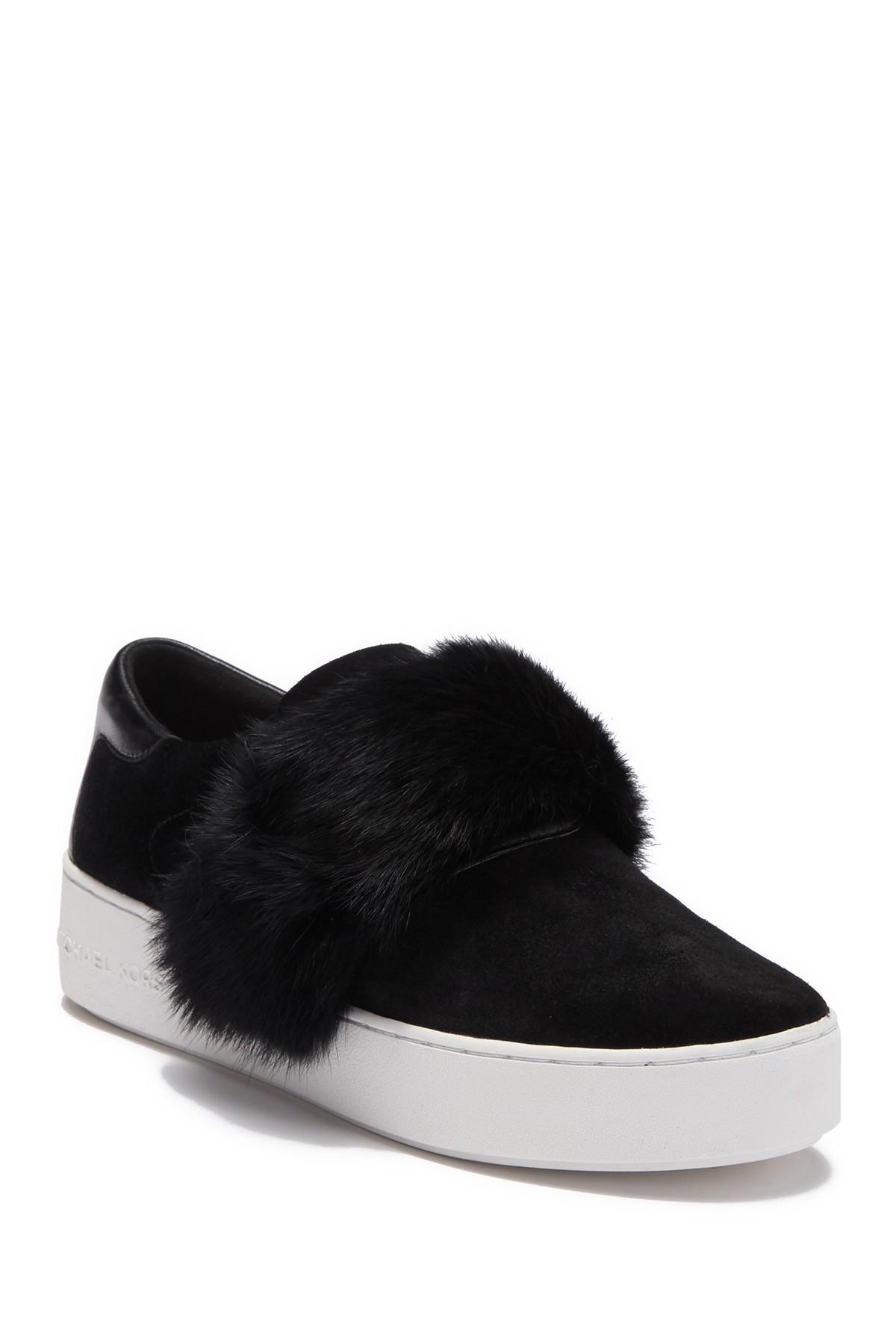 michael kors rabbit fur sneakers