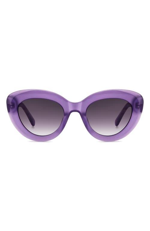 Kate Spade Capri 50Mm Gradient Cat Eye Sunglasses in Purple  display picture 3