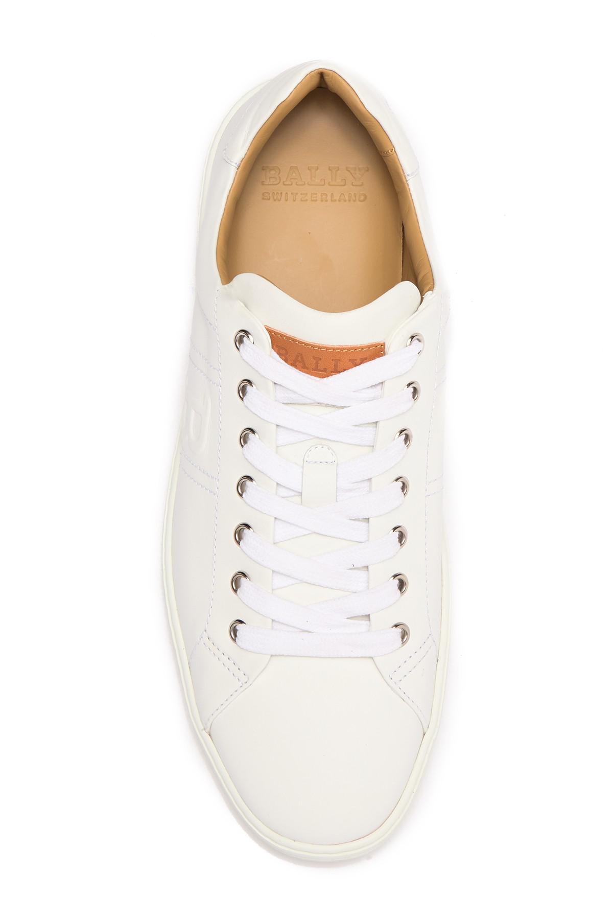 Bally Orivel Calf Plain Sneaker in White for Men | Lyst