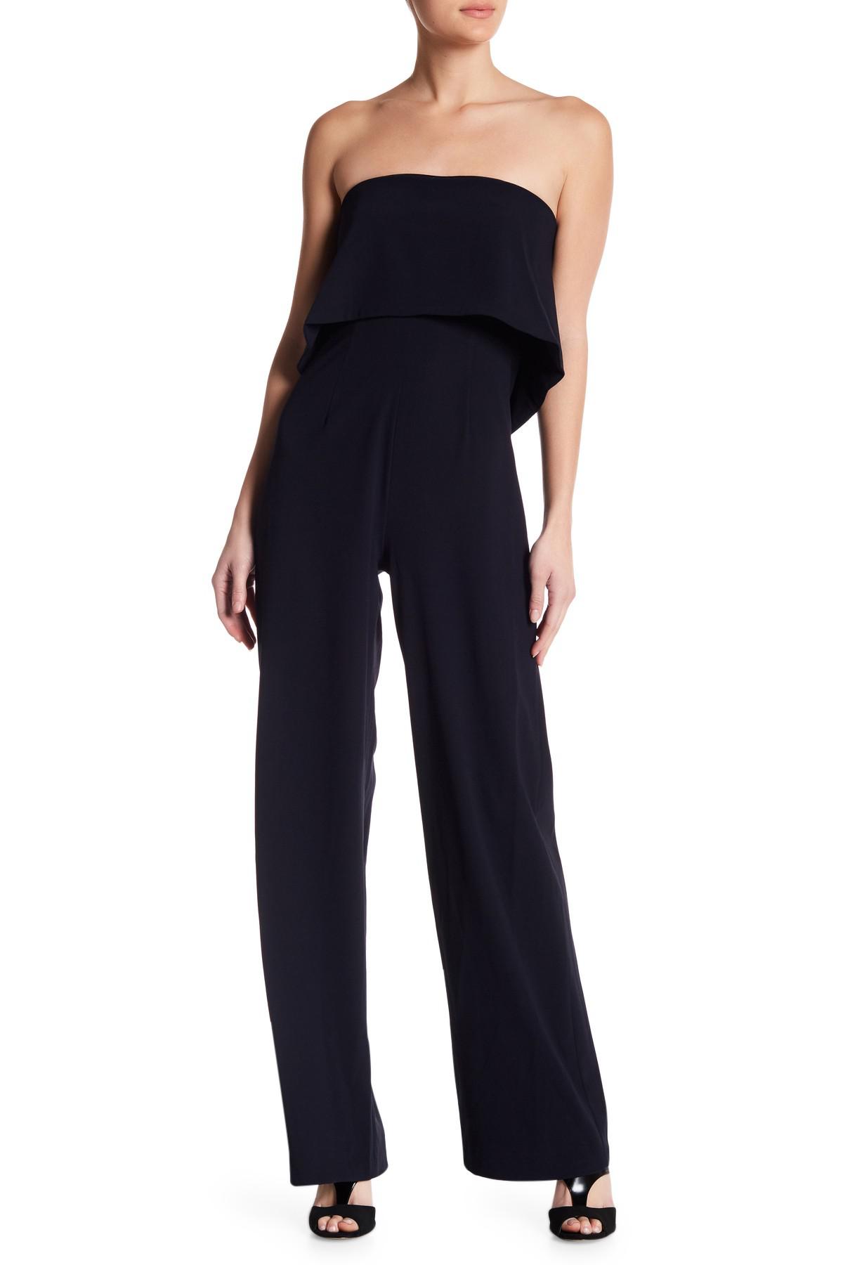 strapless popover jumpsuit