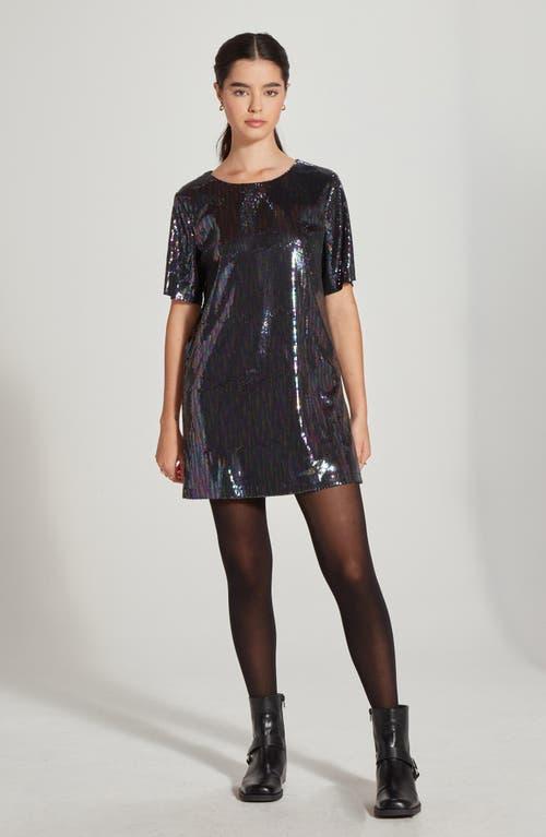 Wishlist Short Sleeve Sequin T-Shirt Dress in Black | Lyst Wishlist Short Sleeve Sequin T-Shirt Dress in Black | Lyst