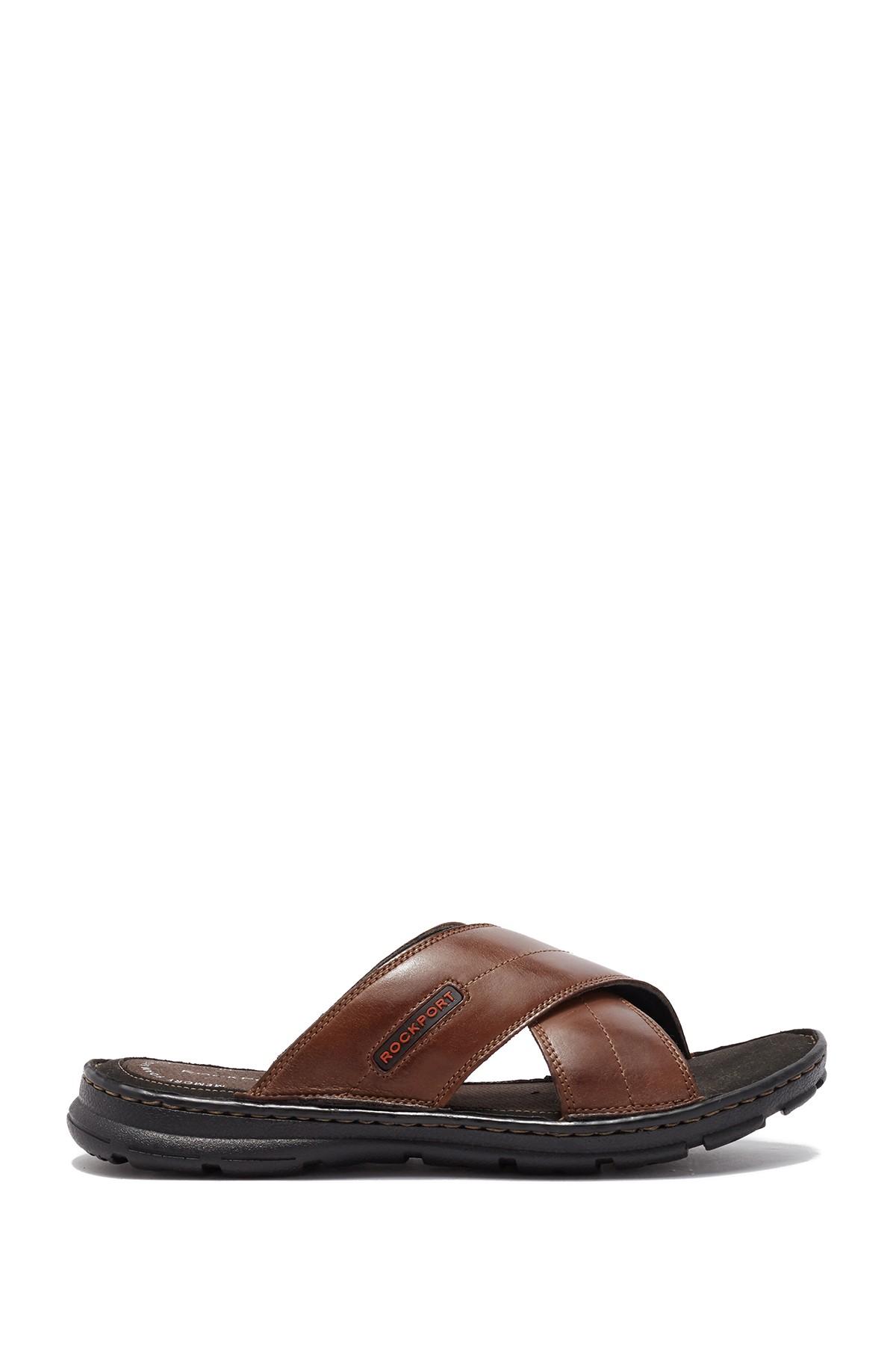 rockport men's darwyn xband slide sandal
