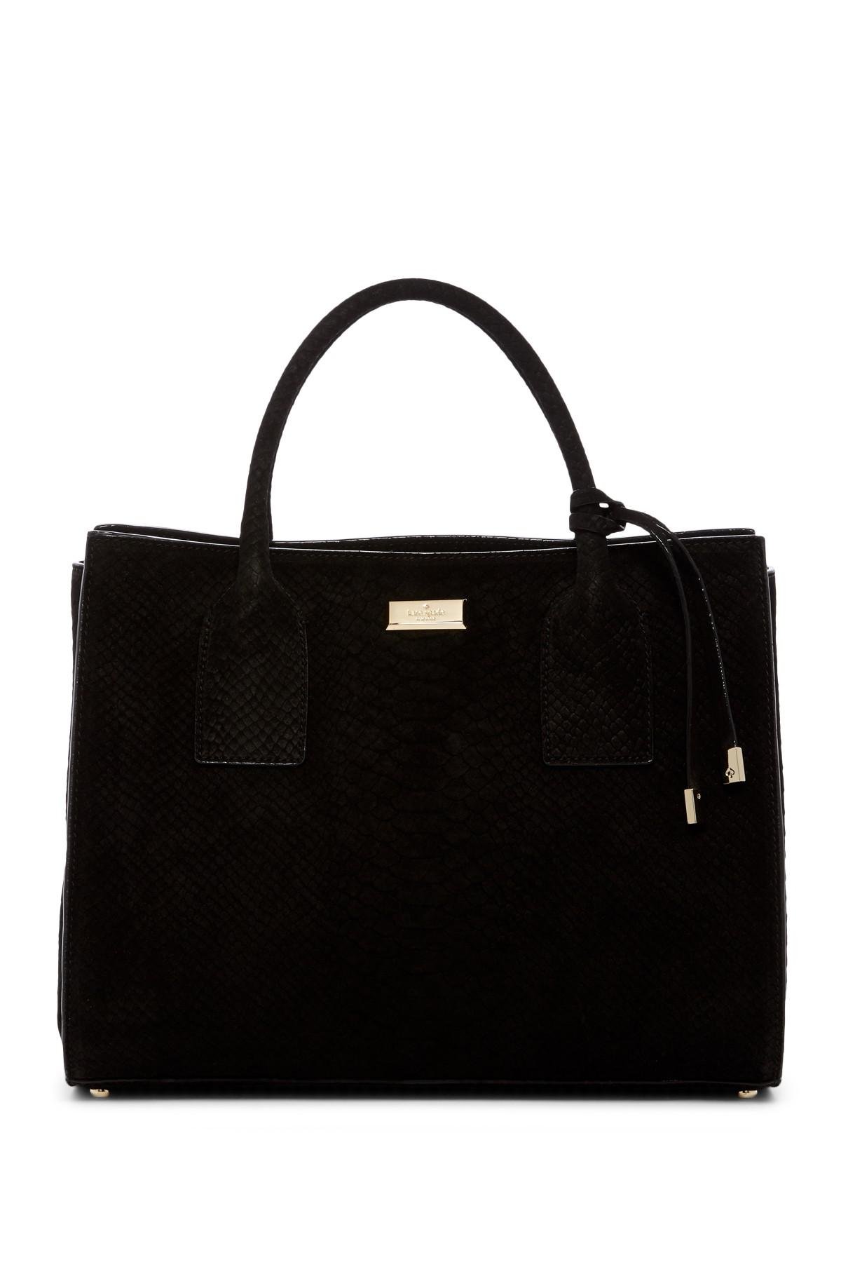 Kate spade black suede purse sale