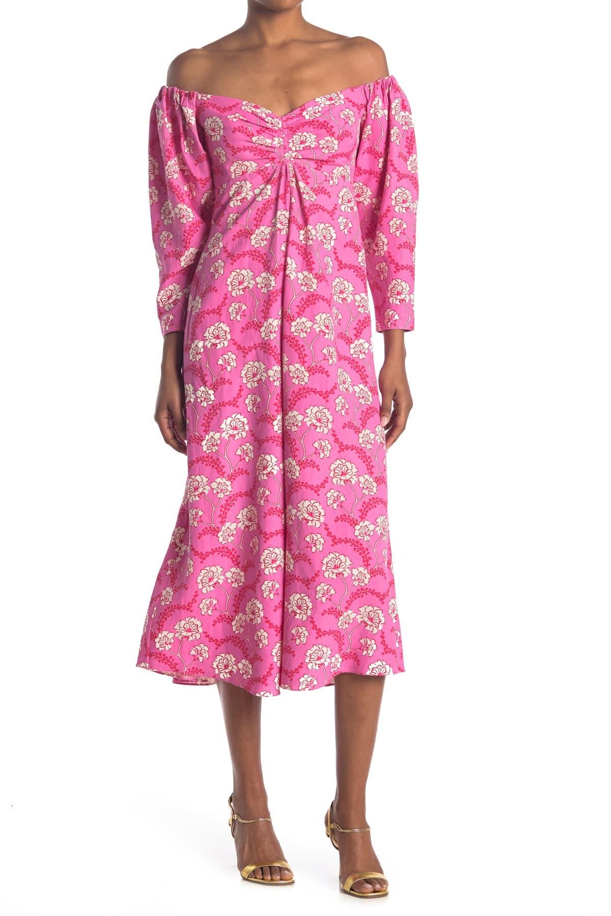 A.L.C. Calley Floral Silk Blend Dress ...