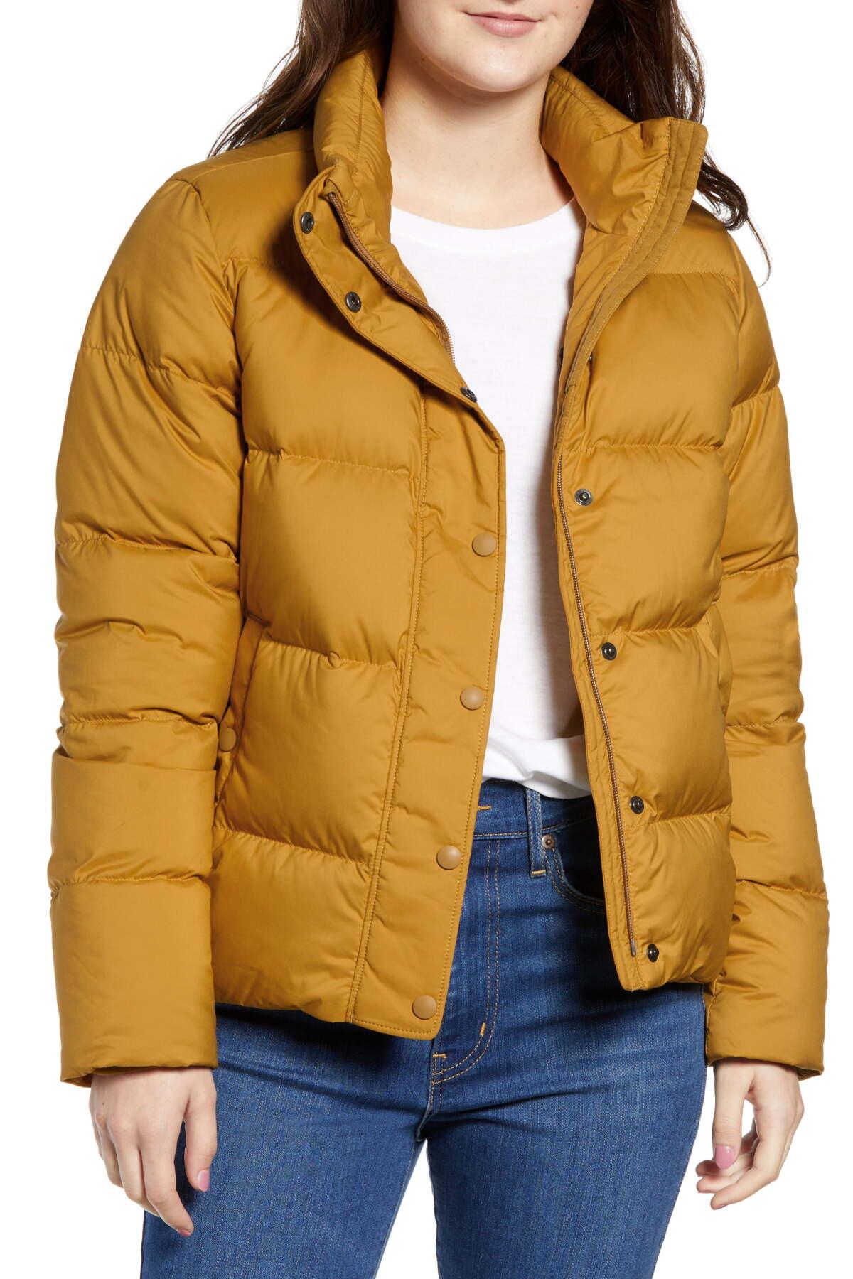 patagonia yellow puffer jacket