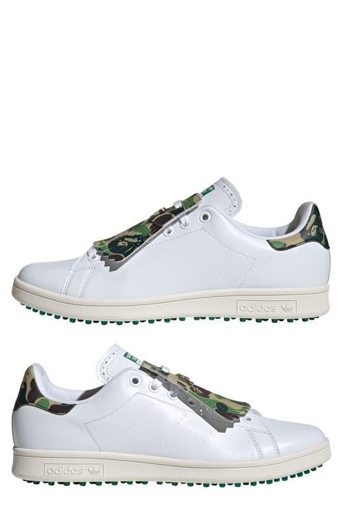 adidas Stan Smith X Bape Golf Shoe in White for Men | Lyst