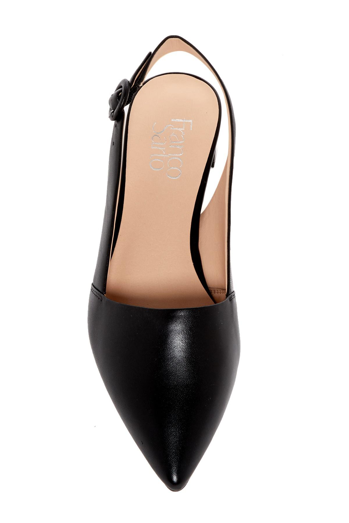 franco sarto vickie slingback kitten heel pump