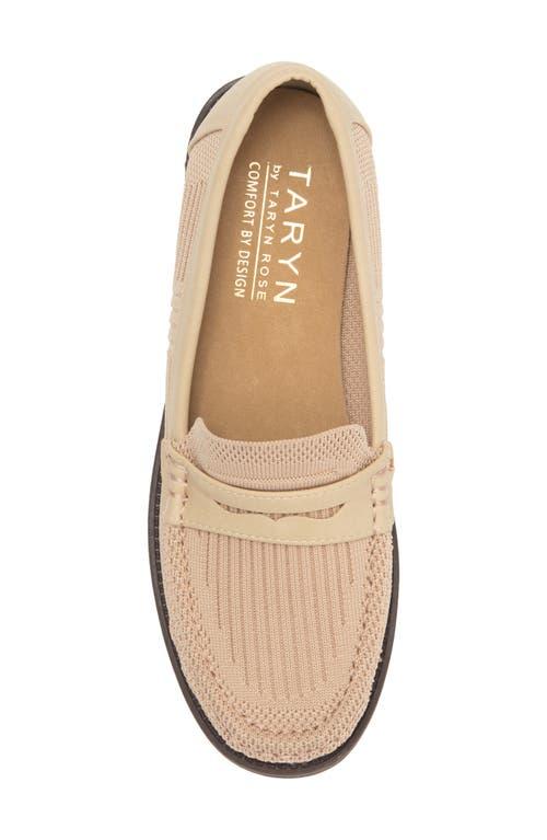 Taryn Rose Knit Penny Loafer in Natural | Lyst display picture 3