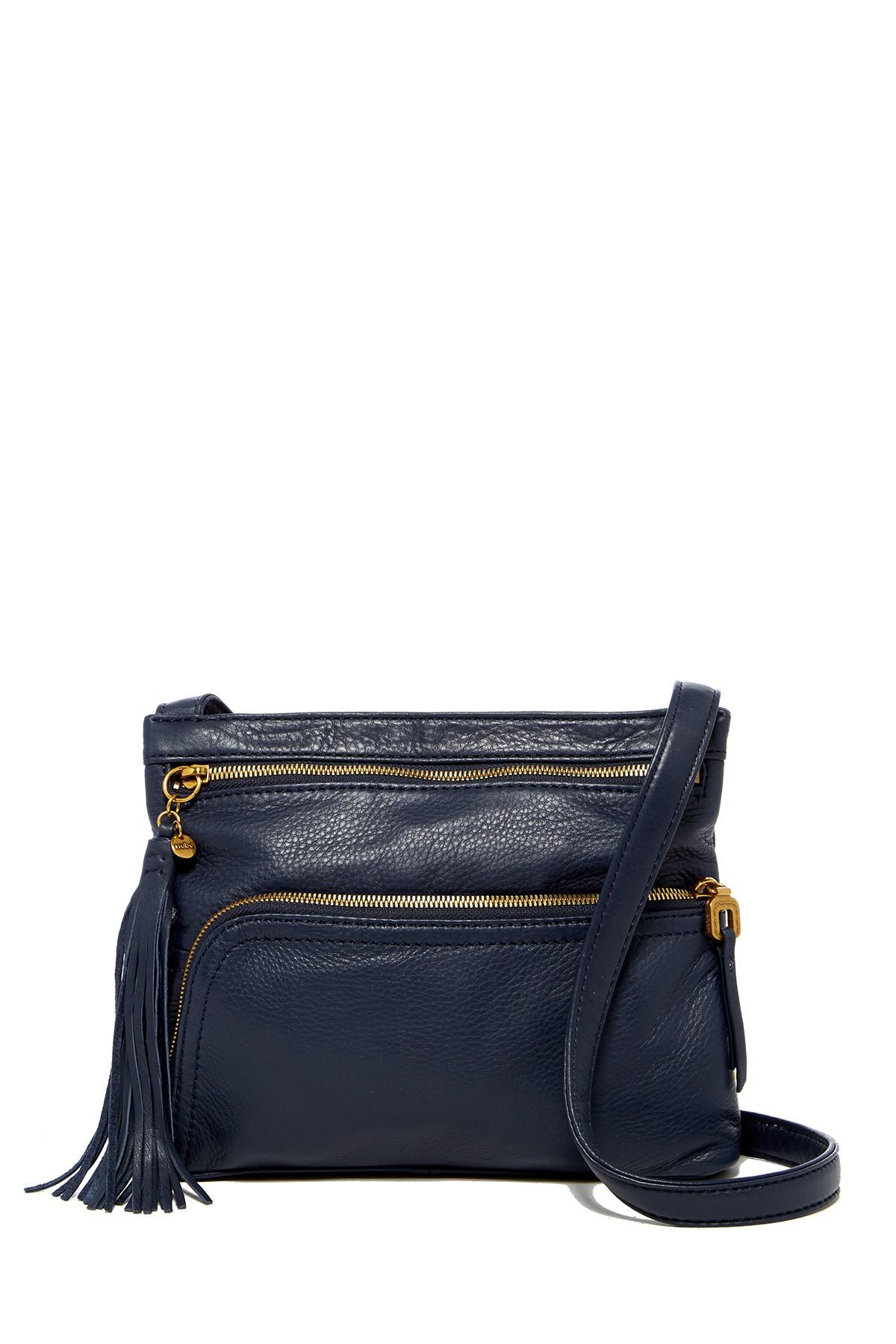 Blue Leather Cross Body Bag Made In Usa Keweenaw Bay Indian Community