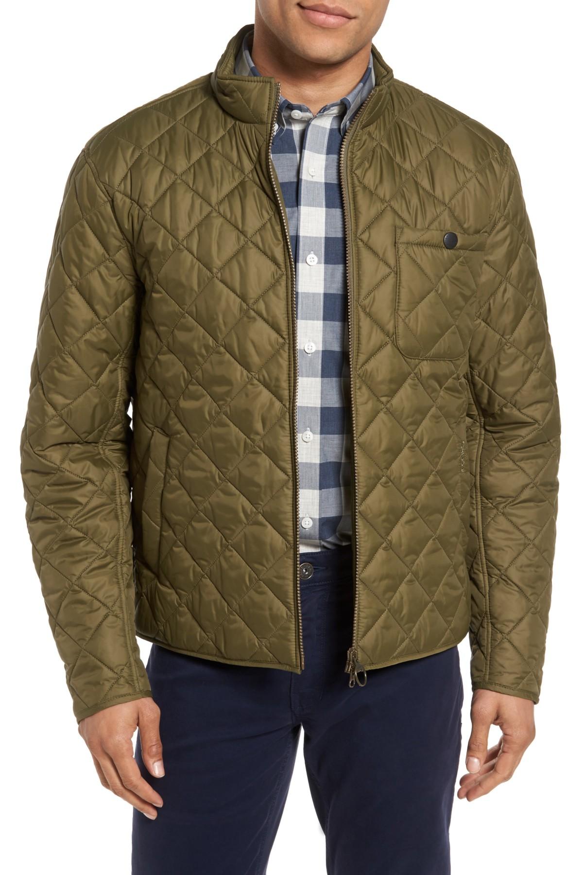 Barbour Pod Slim Fit Quilted Jacket in Green for Men - Lyst