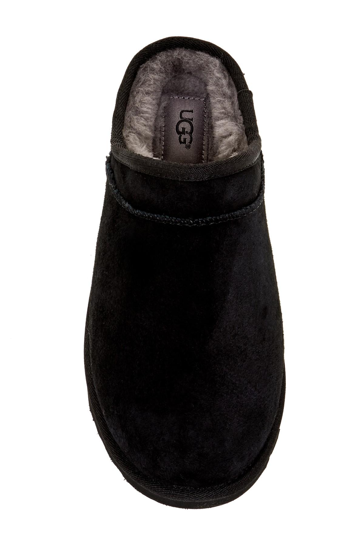 UGG Wool Classic Water Resistant Slipper in Black - Lyst