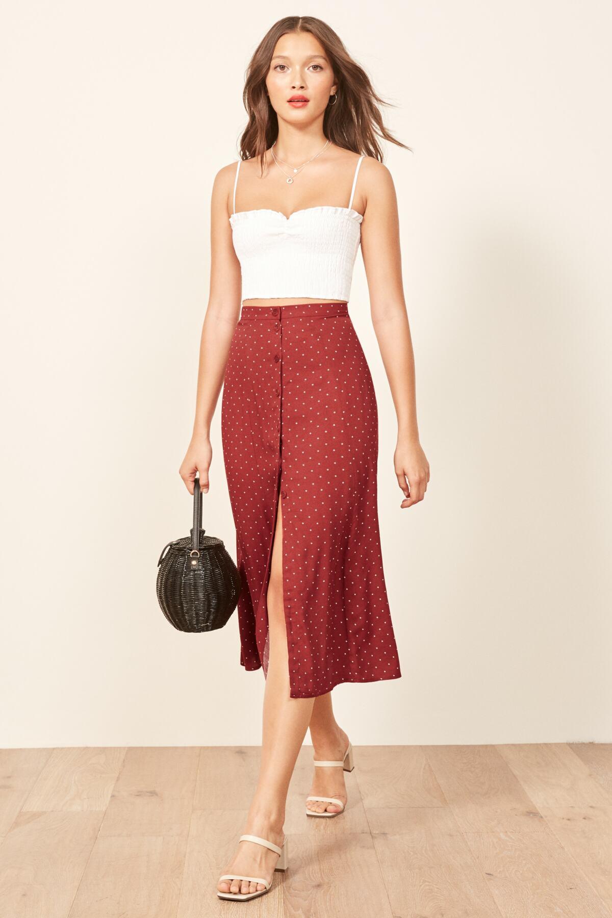 Reformation skirt sale