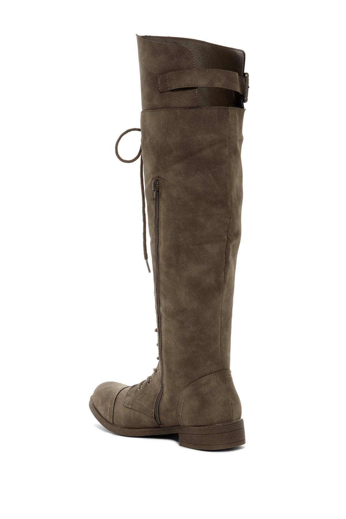 madden girl lace up booties