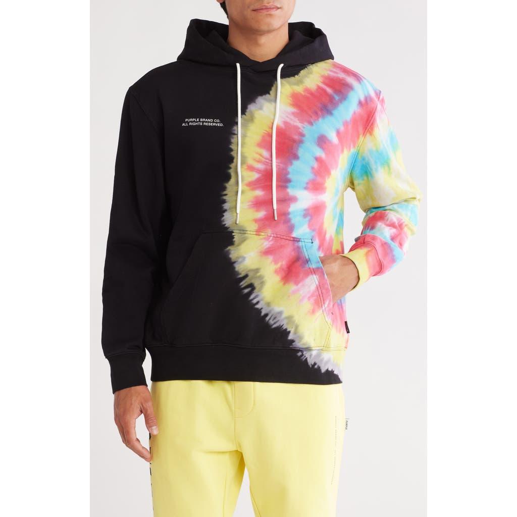 Black Tie White And Purple Tie Dye Hoodie Clothing Armani Exchange