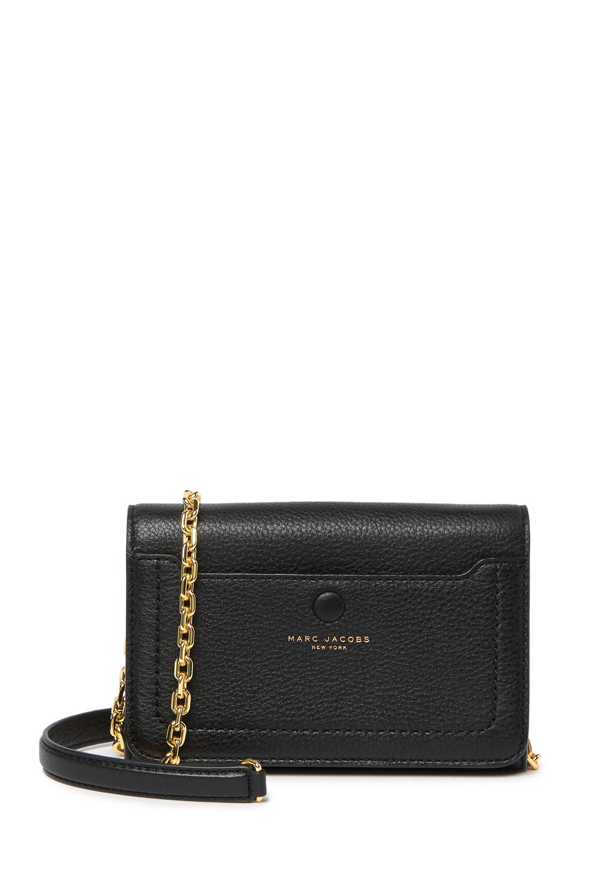 Marc Jacobs Empire City Leather Wallet Crossbody Bag in Black Lyst