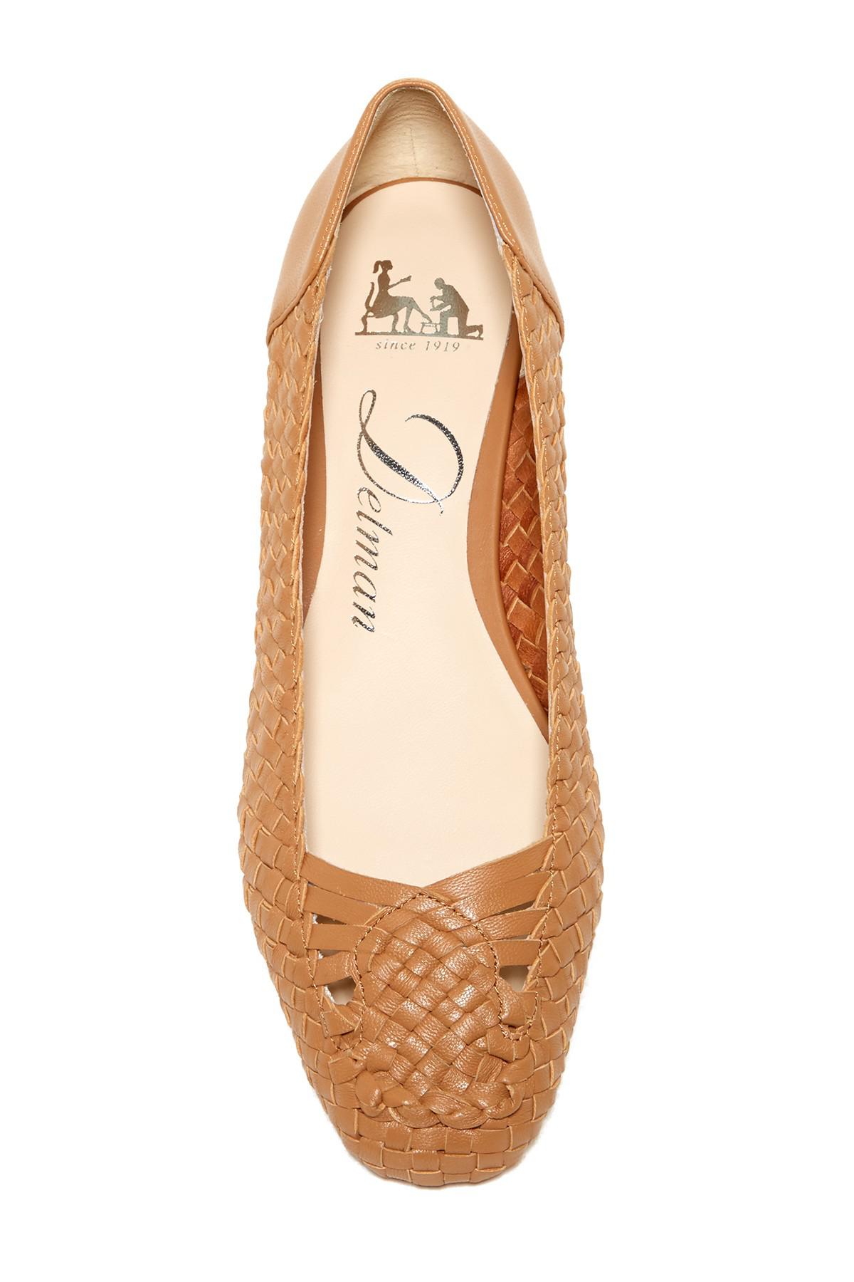 basket weave flat shoes