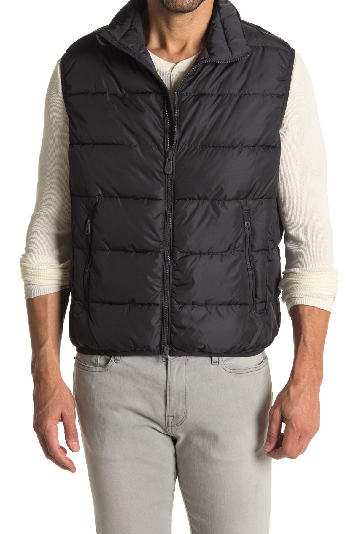 save the duck synthetic puffer vest in gray for men lyst save the duck size chart
