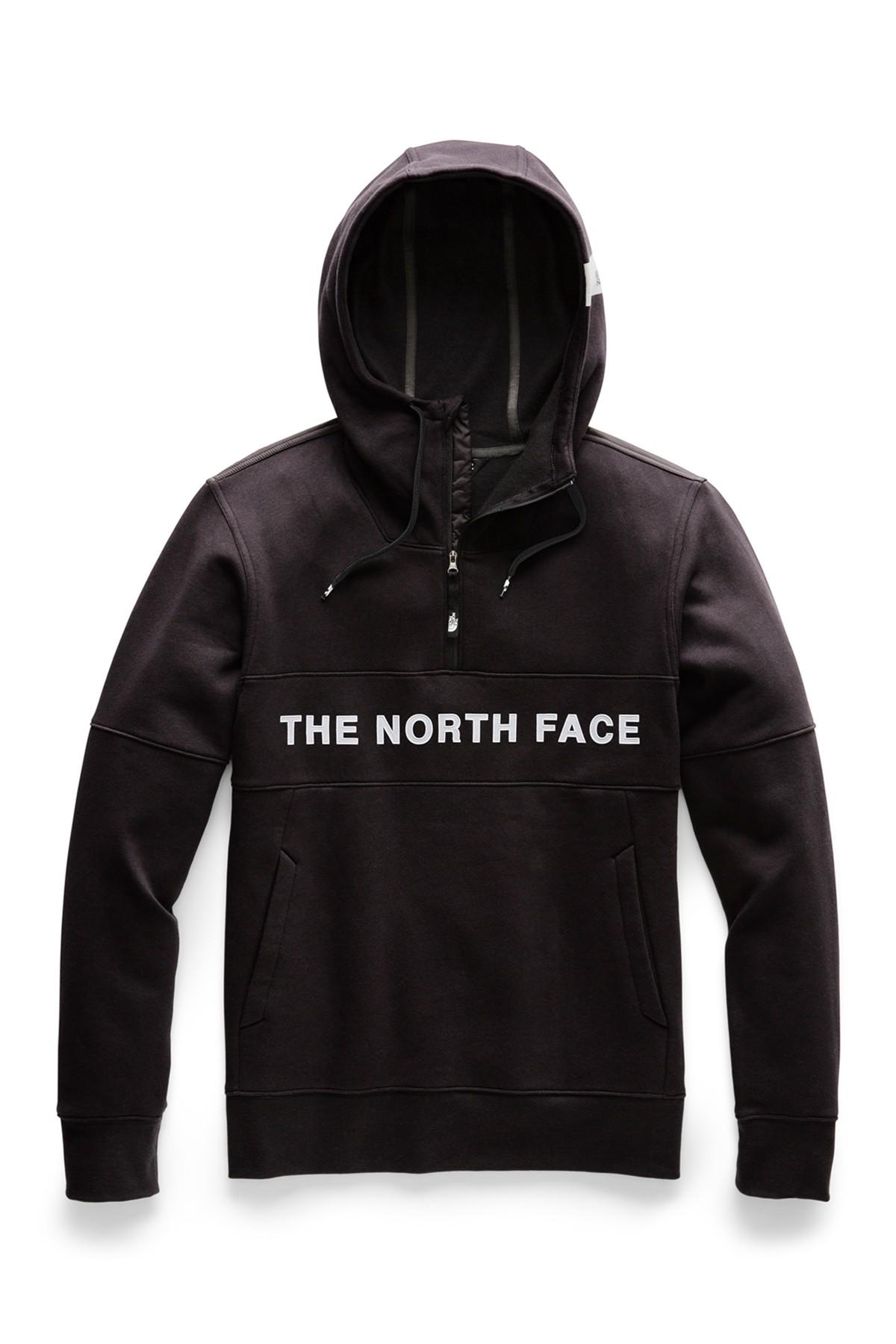 The North Face Cotton Train N Logo 1/4 Zip Hoodie in Black for Men 