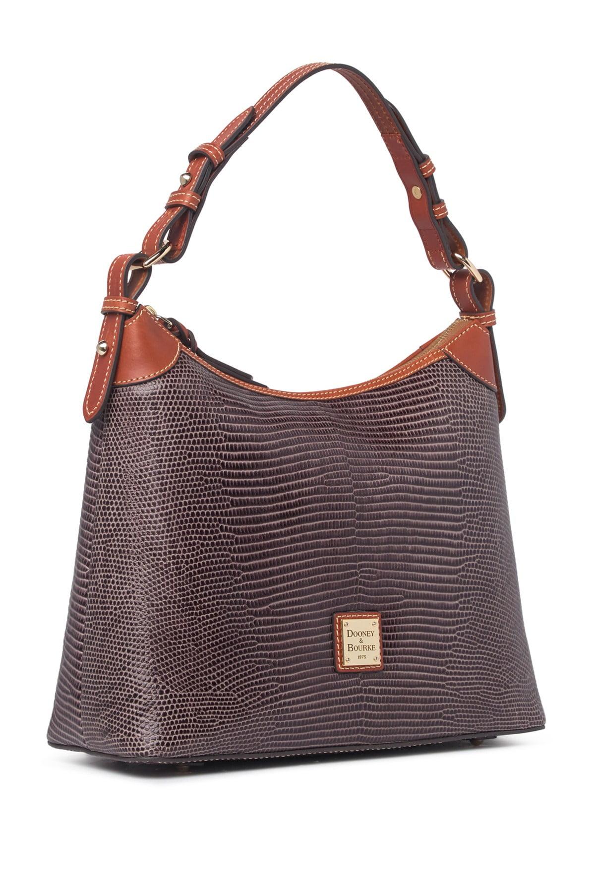 Dooney Bourke Embossed Lizard Hobo in Gray Lyst